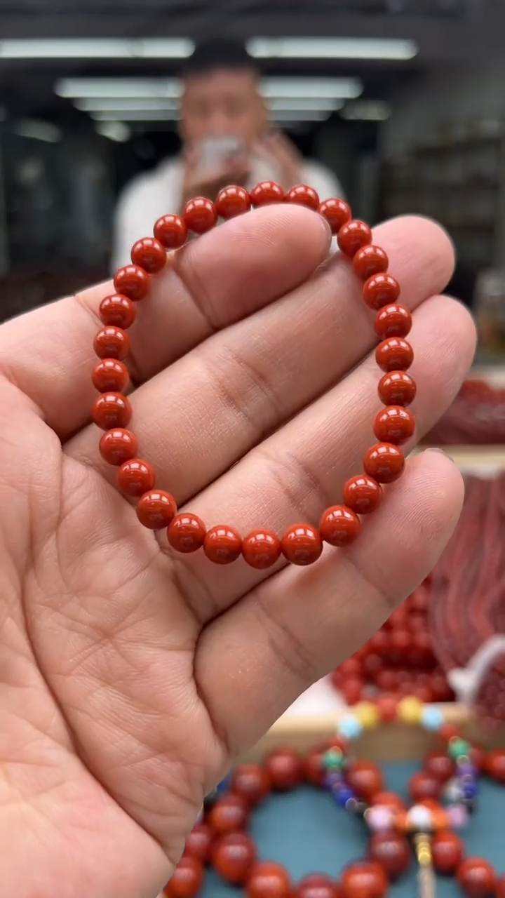 【闪购商品】南红玛瑙手串未镶嵌川料瓦西手串6mm
