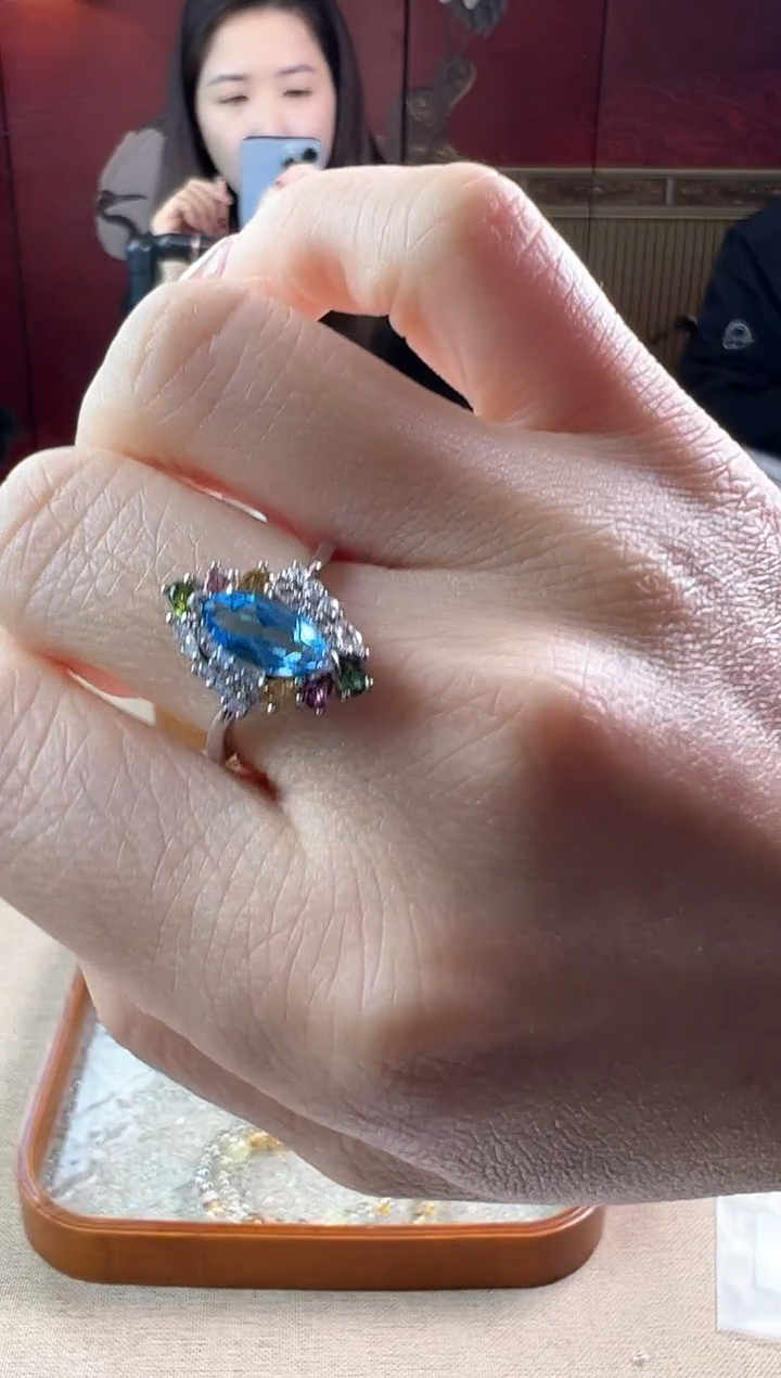 【闪购商品】托帕石戒指银S925镶嵌JYDM24030503