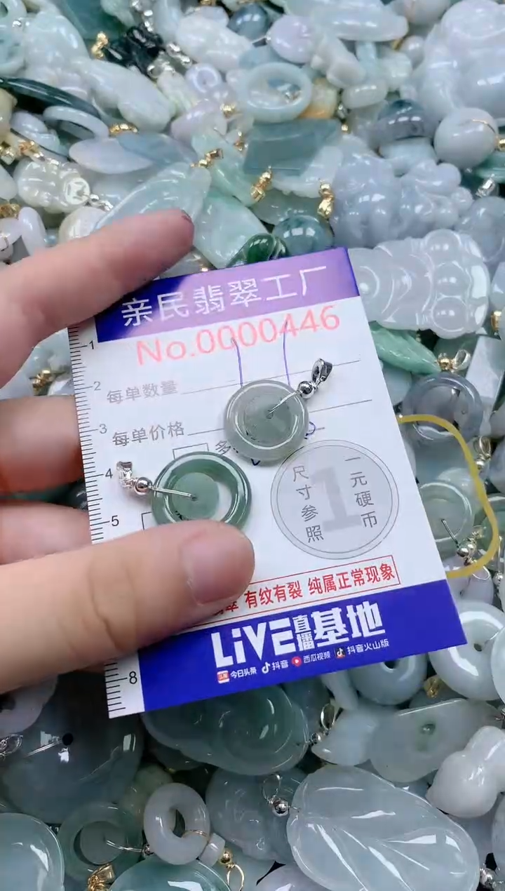 翡翠未镶嵌吊坠(不含链)446