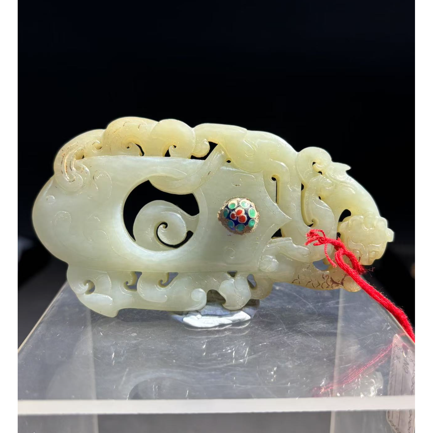 和田玉/嵌宝鸡心佩/123268018