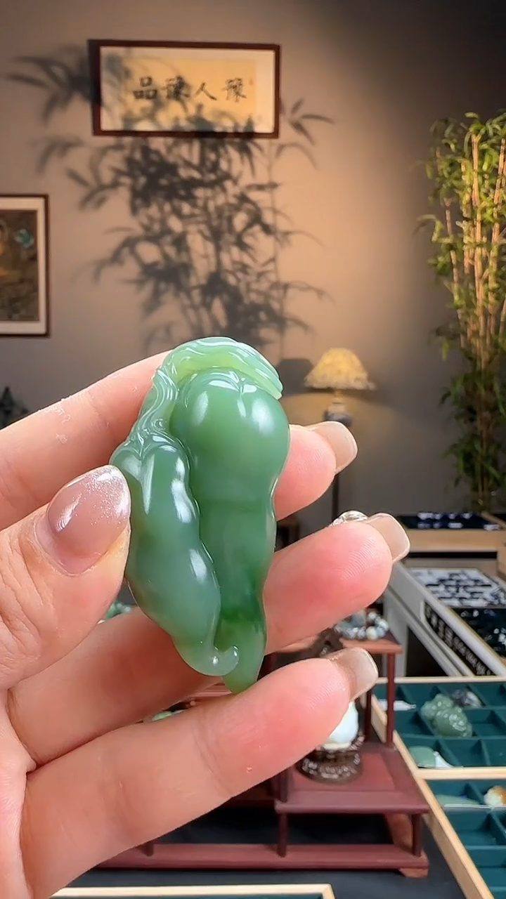 和田玉未镶嵌挂件b19