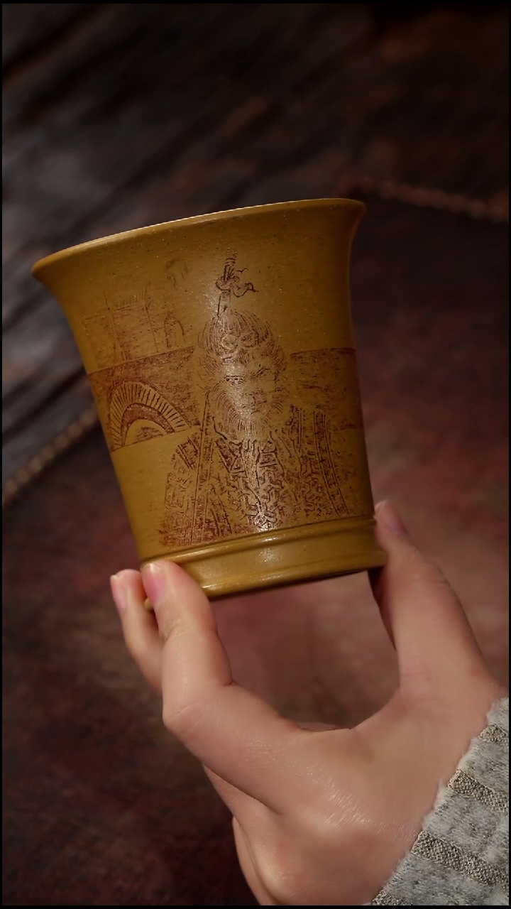 茶杯紫砂非遗茶器-一眼万年