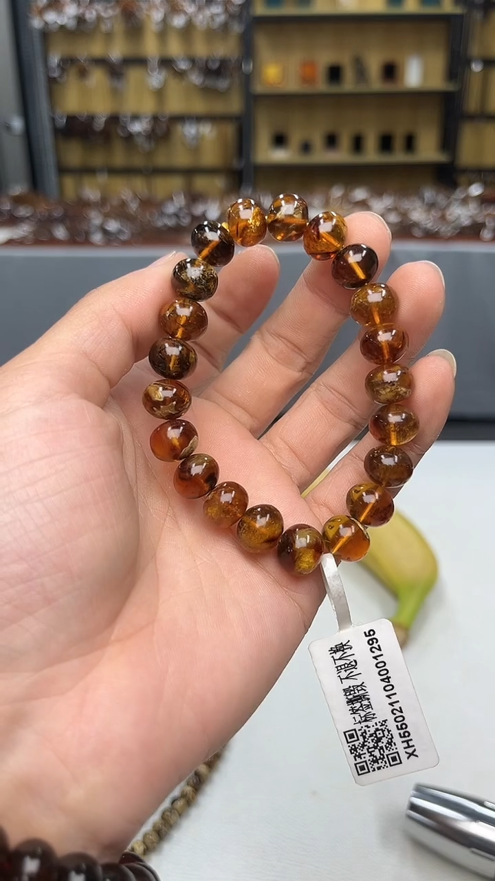 裸石琥珀未镶嵌抚顺琥珀11+水花蜡多样性发其一