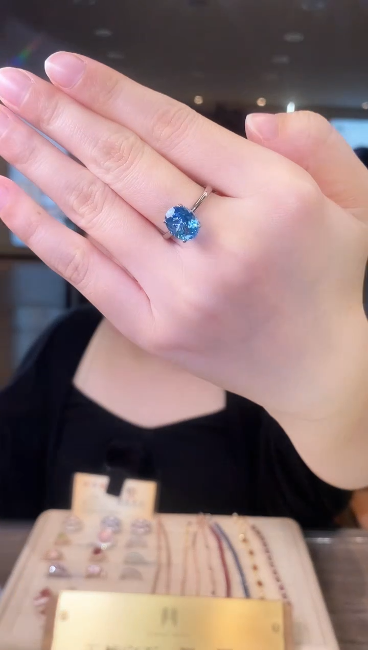 【闪购商品】托帕石戒指银S925镶嵌09