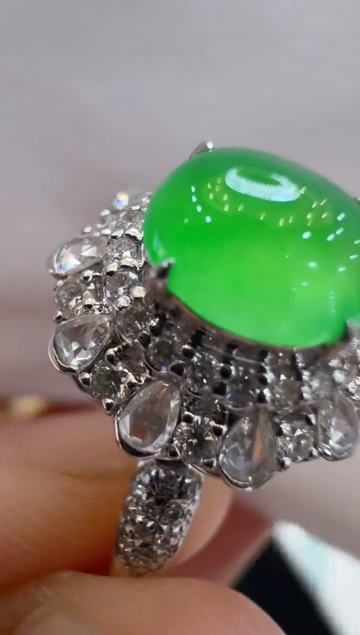 【闪购商品】翡翠戒指18K金镶嵌多样性团购发一件