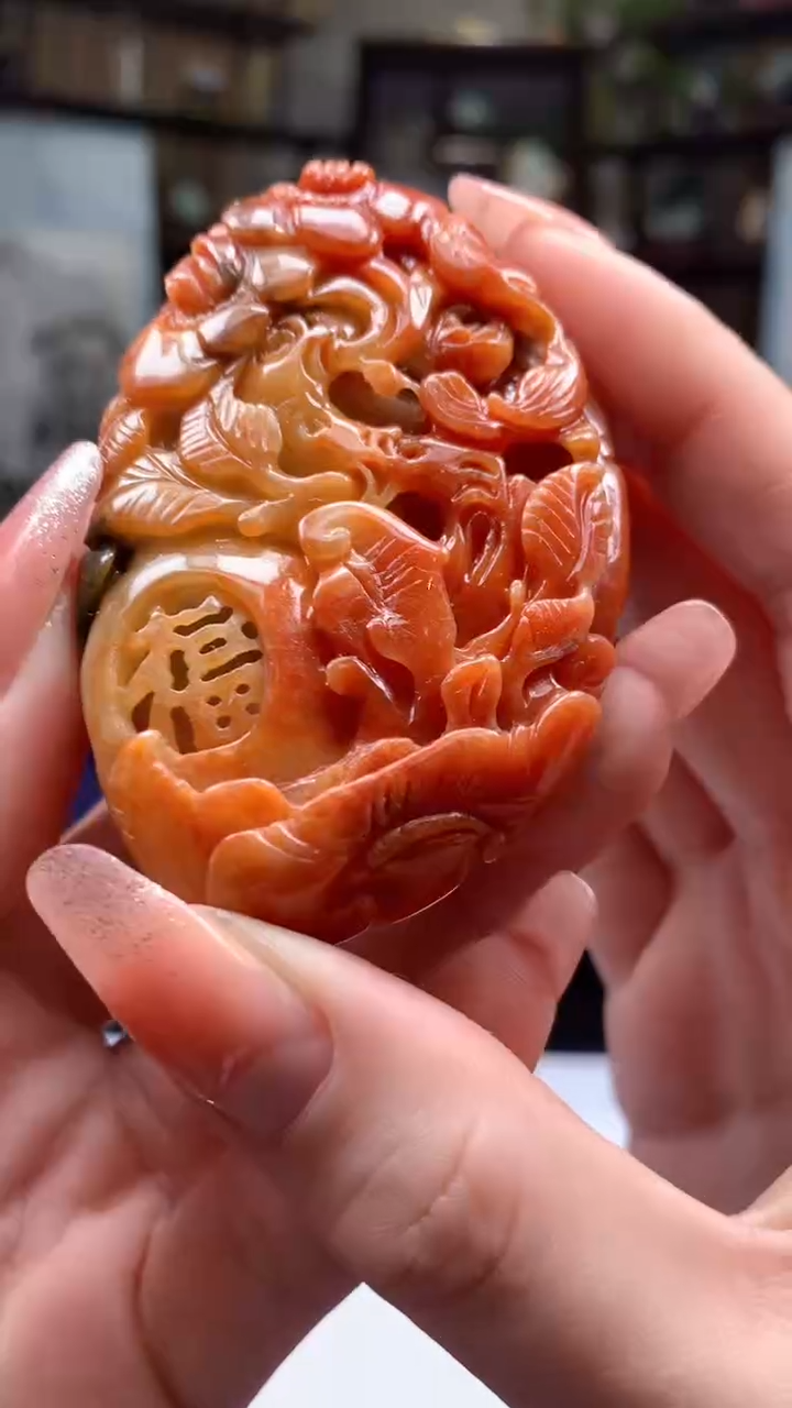 【闪购商品】定制翡翠18K金镶嵌1076ry-毛货挂件23