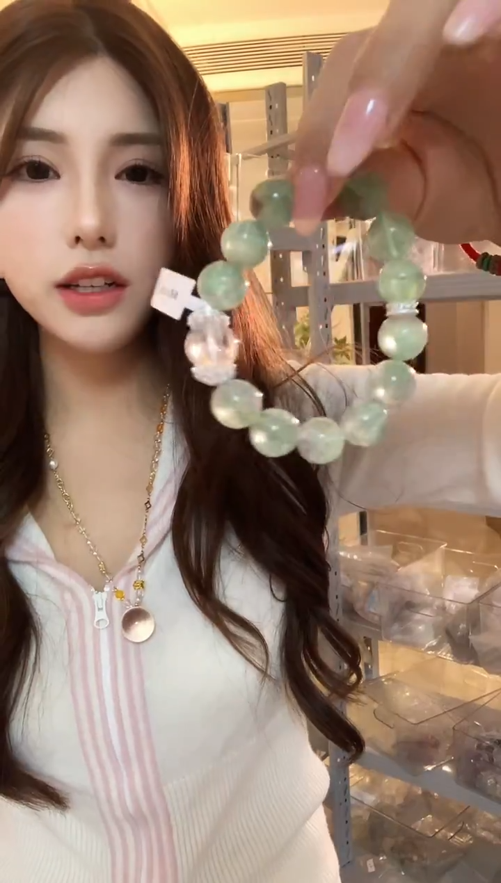 未镶嵌手串萤石040号