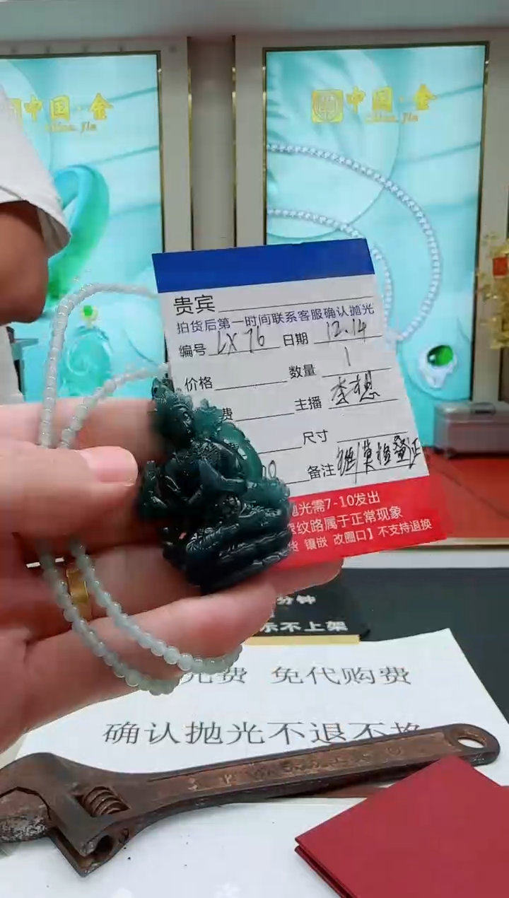 未镶嵌定制翡翠LX76翡翠吊坠赠珠链-多样性发其一