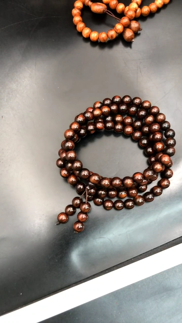 手串/手链黄花梨/降香黄檀用****1海黄野生紫油梨老料0,8多圈精串