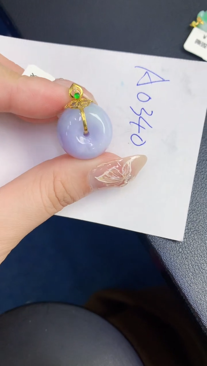 【闪购商品】翡翠颈饰18K金镶嵌0000000000
