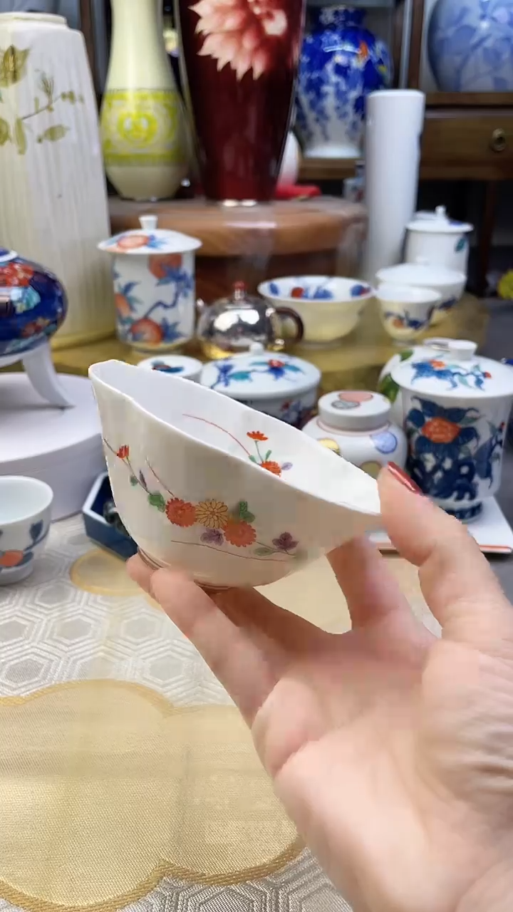 【闪购商品】盘香兰社内外绘钵元宝钵