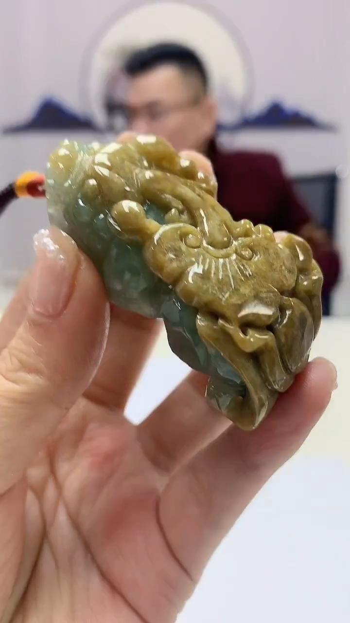 【闪购商品】定制翡翠未镶嵌5152ms-毛货30貔貅