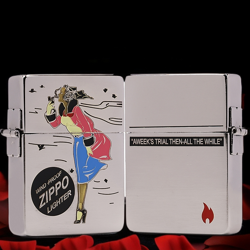 ZIPPO/之宝打火机【1935风女不切】原装正品煤油机DYJ1
