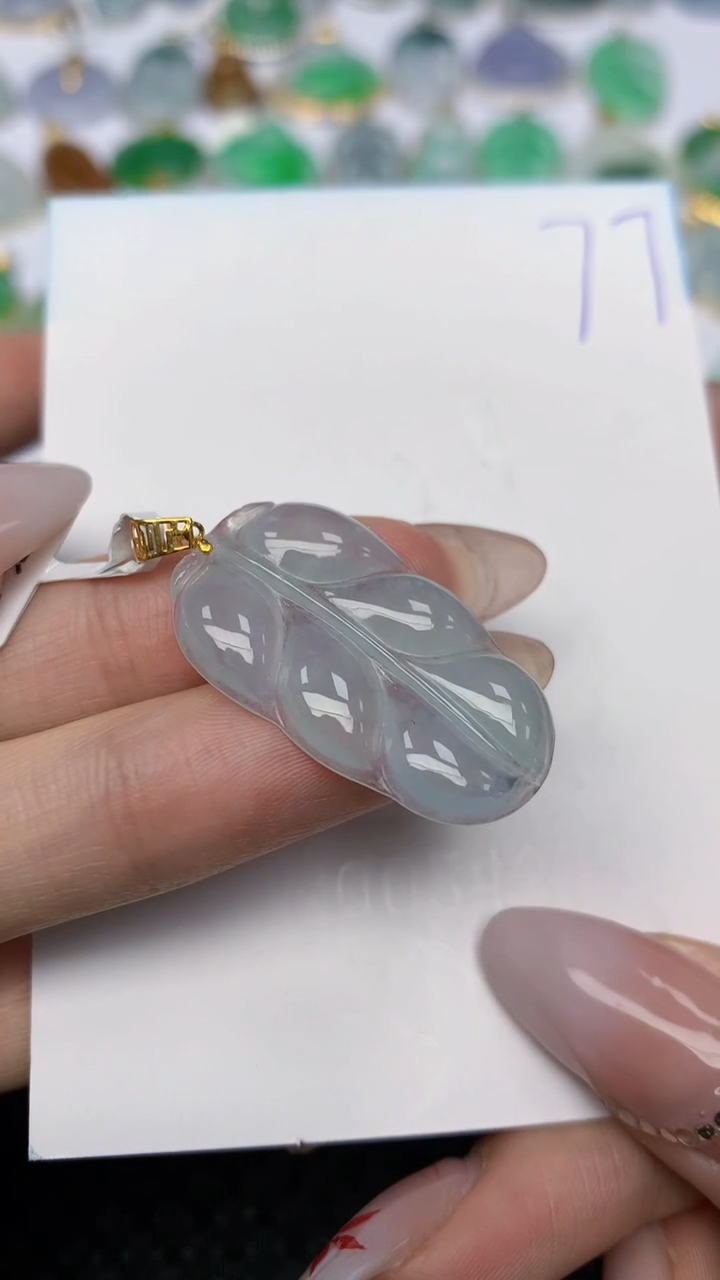 【闪购商品】翡翠颈饰18K金镶嵌天然翡翠a货