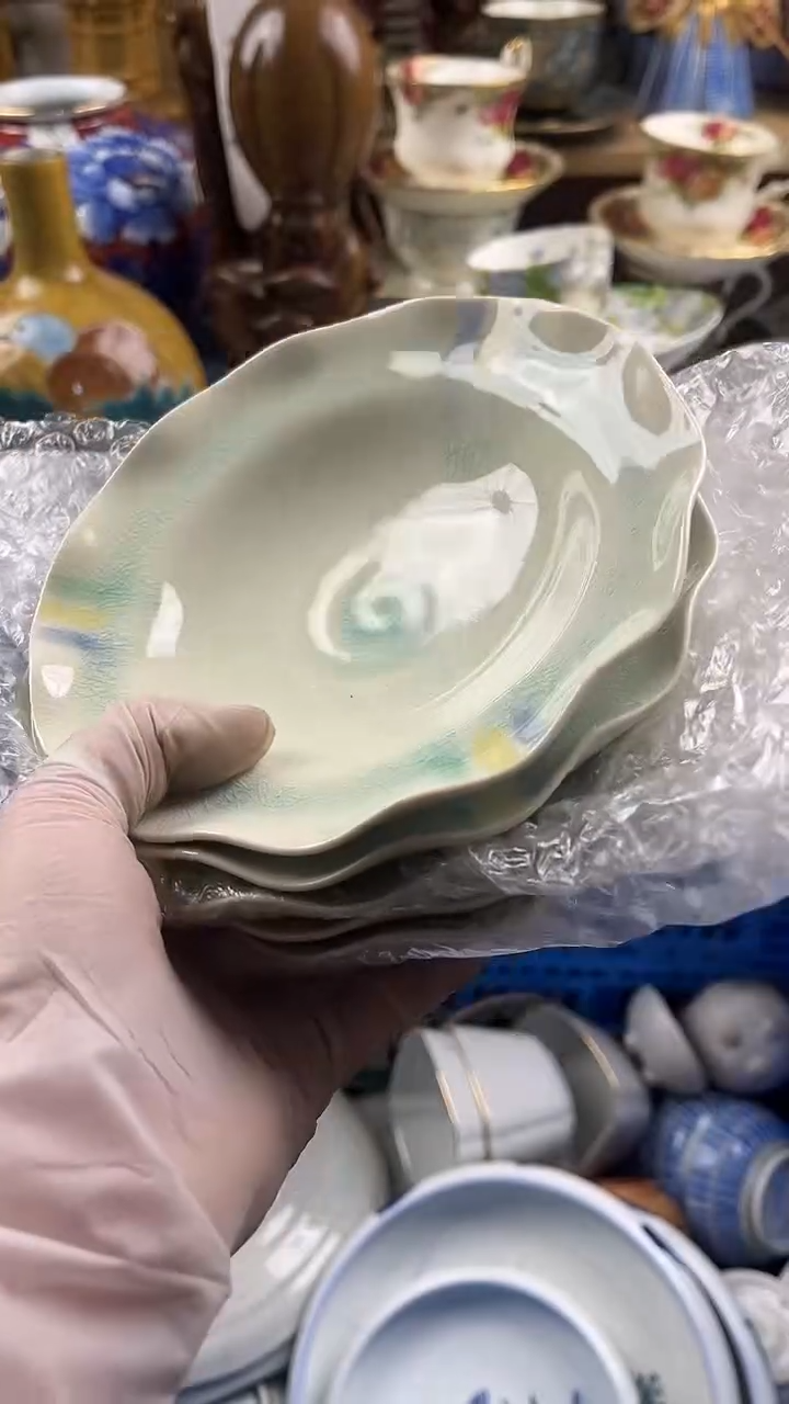 瓷片小*妈包邮英歌瓷器满