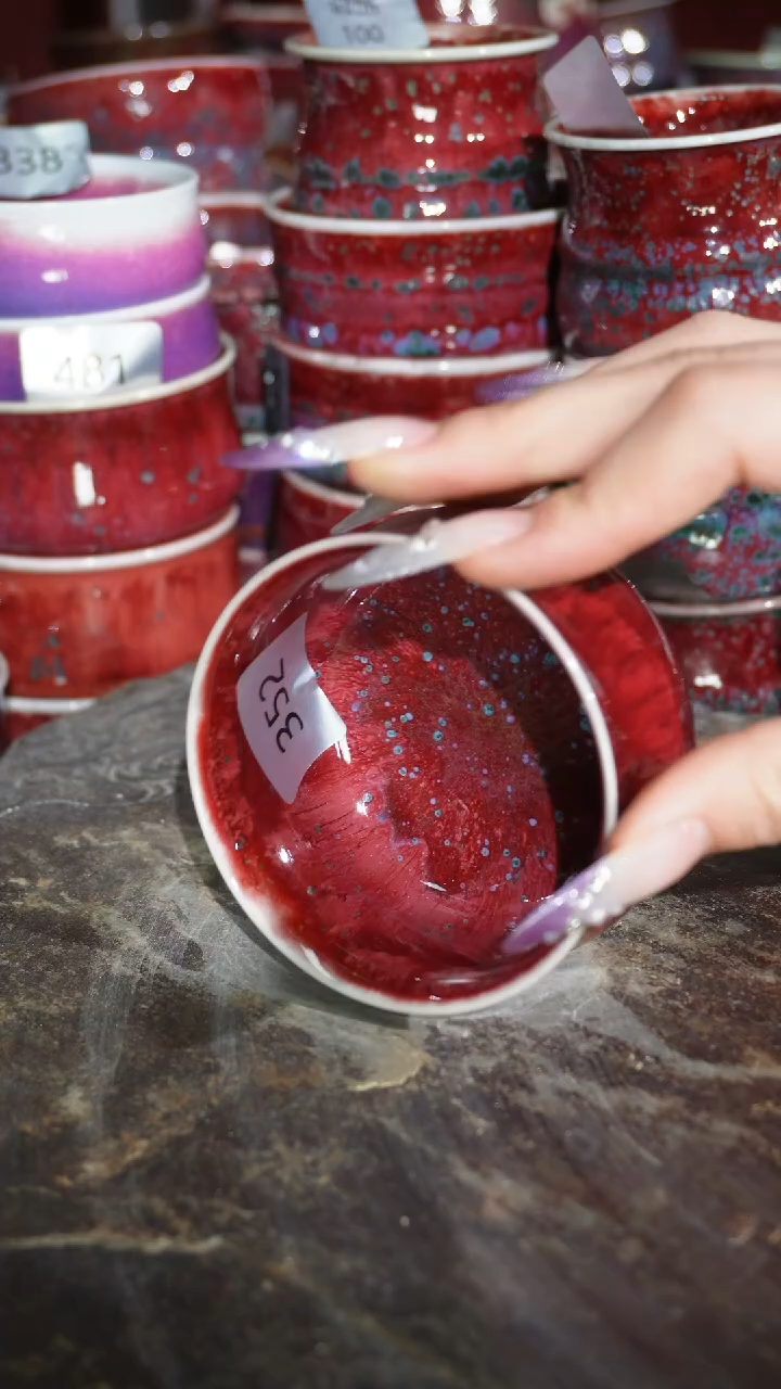 摆件陶精品窑变钧瓷茶器