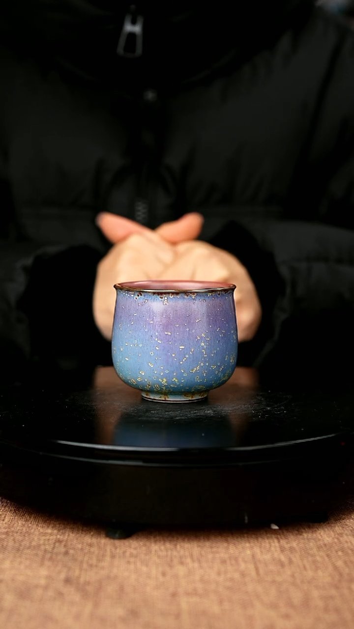 【闪购商品】806#陈亚龙一级品原矿钧瓷炉钧釉玉兰杯