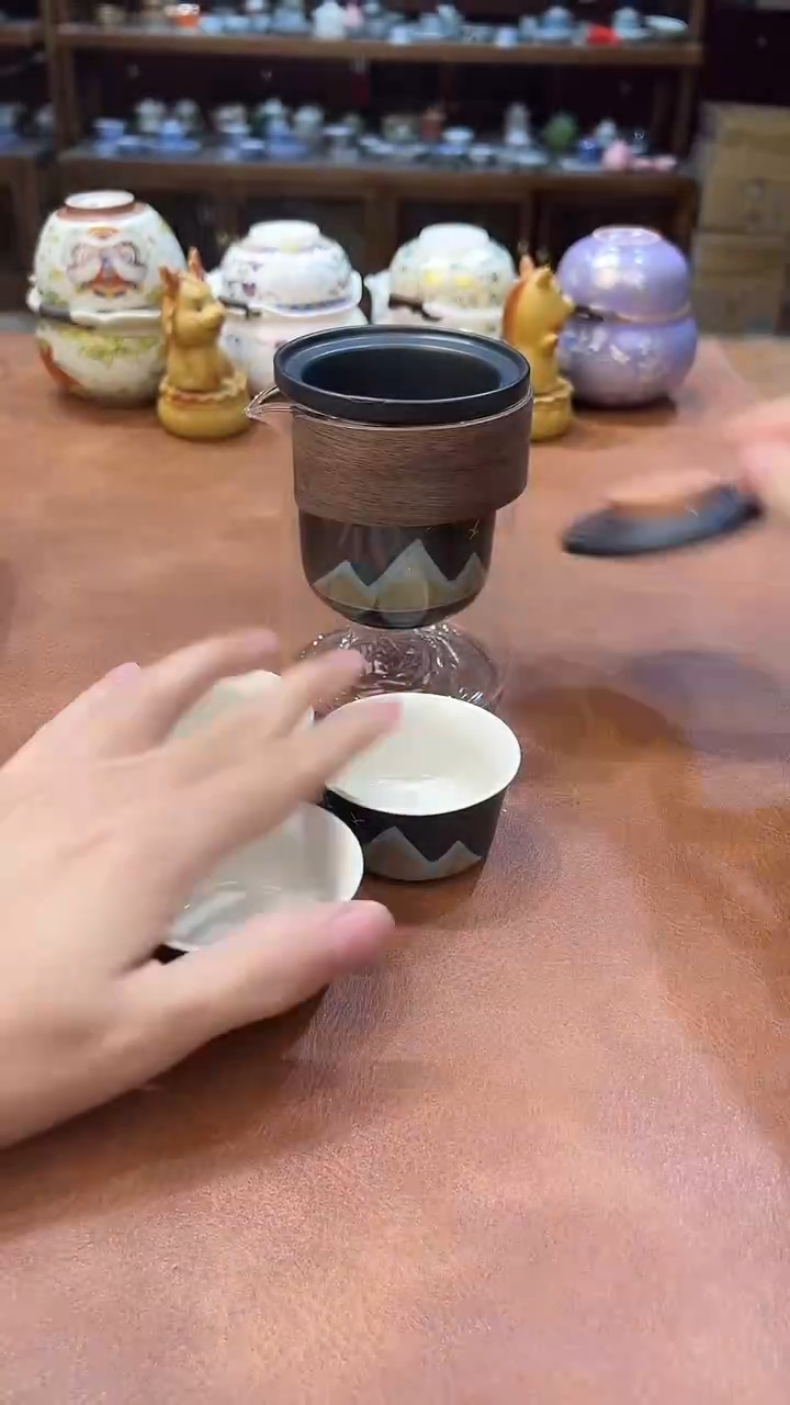 真的很便宜会开片的旅行茶具