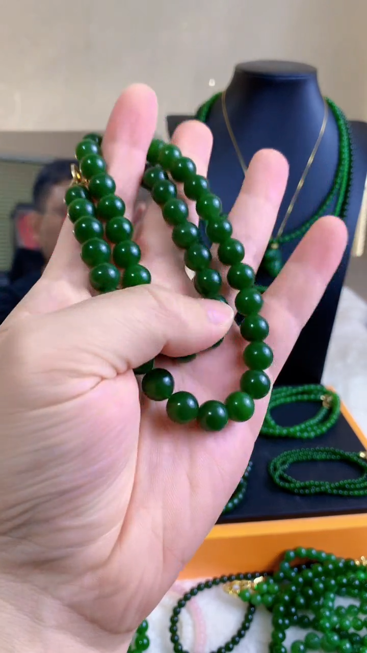 和田玉（碧玉）未镶嵌项链10