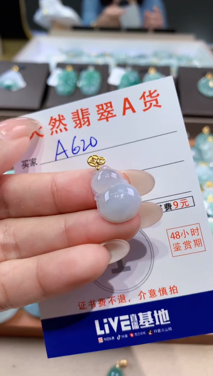 颈饰未镶嵌翡翠天然缅甸翡翠A货挂件 