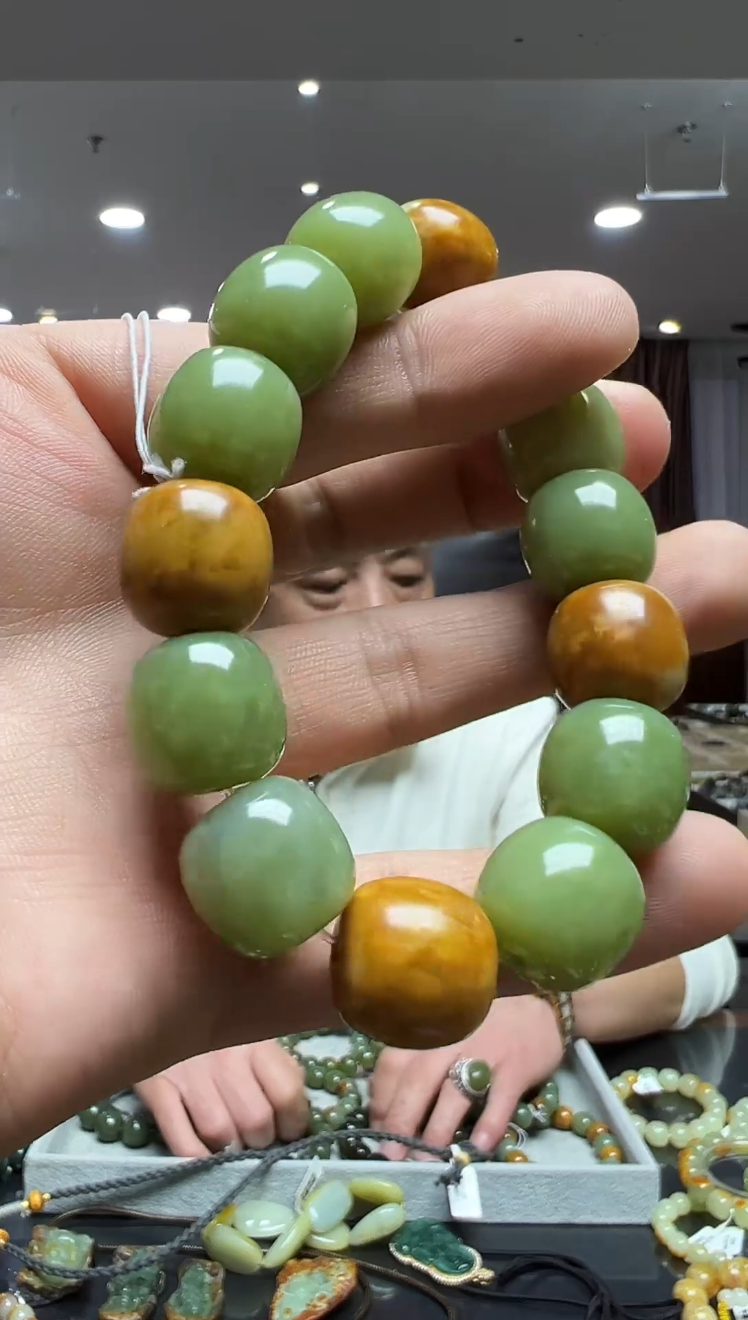 未镶嵌手链透闪石质玉多样性发货其中发一