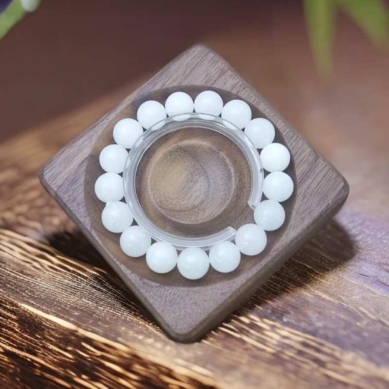 【恩上珠宝】天然玉石 079  透 月光12mm