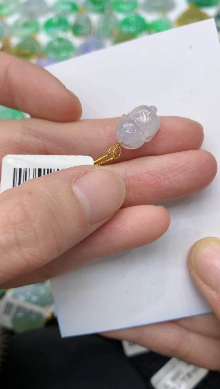 【闪购商品】翡翠颈饰18K金镶嵌11111111