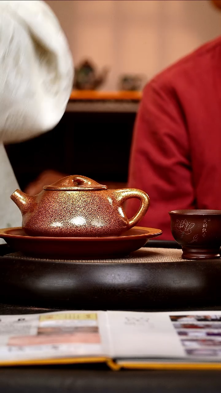 茶壶紫砂SJK24 景舟石瓢 铂金烧） 天星泥  360cc