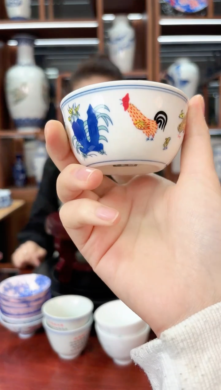 A102景德镇鸡缸杯一只