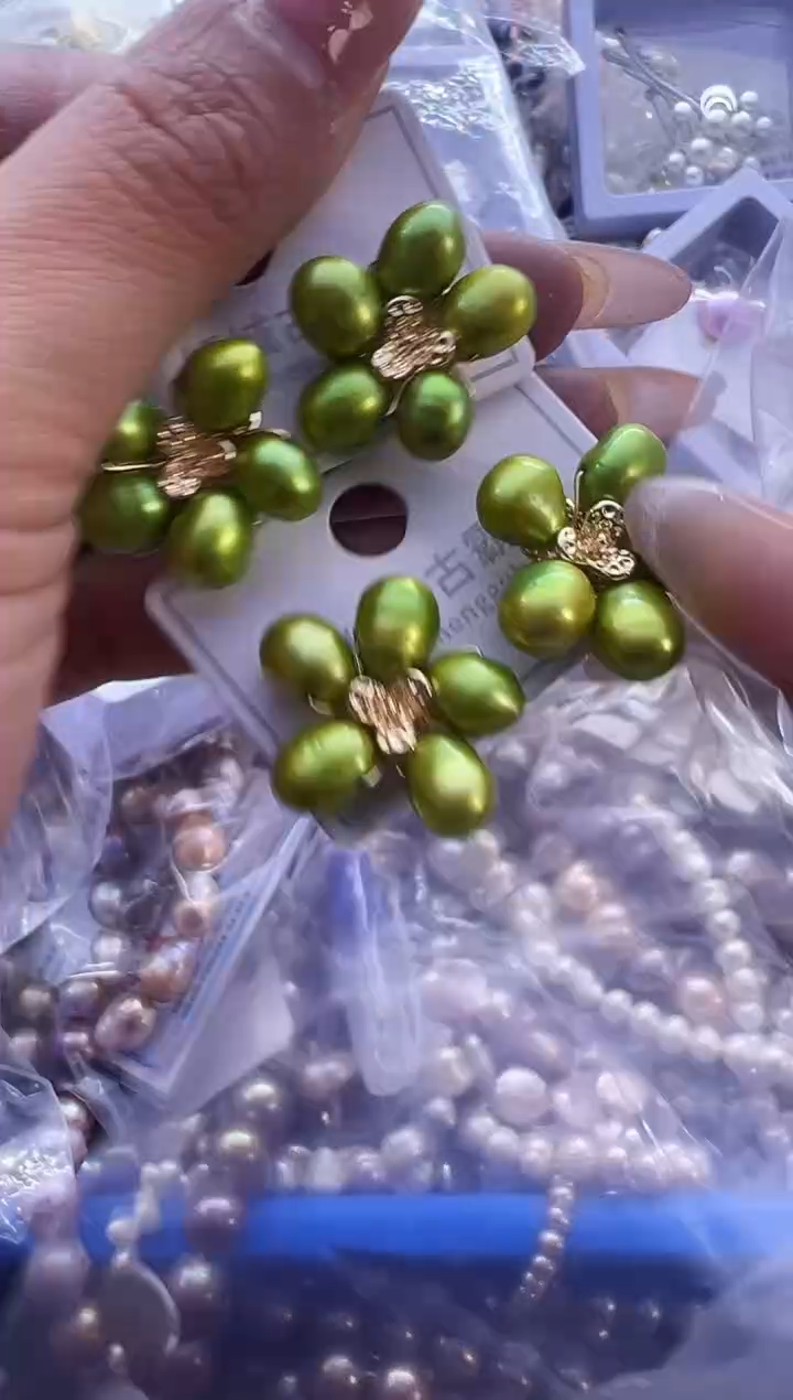 【闪购商品】淡水珍珠耳饰银S925镶嵌537