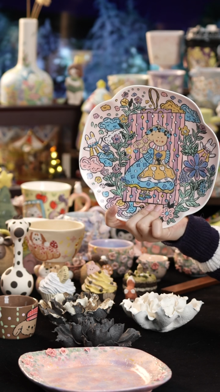 其他陶景德镇釉下彩手绘设计师款陶瓷