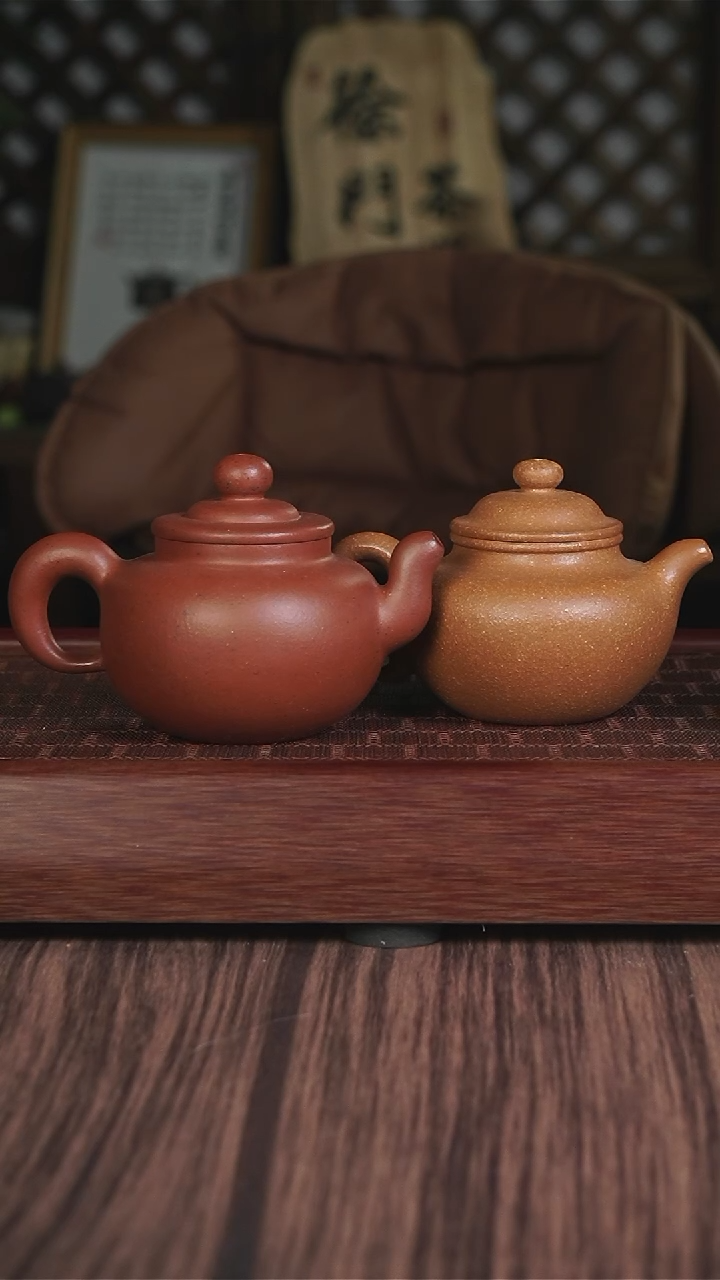 【闪购商品】紫砂茶壶老朱泥道韵疾风+黄降坡莲子