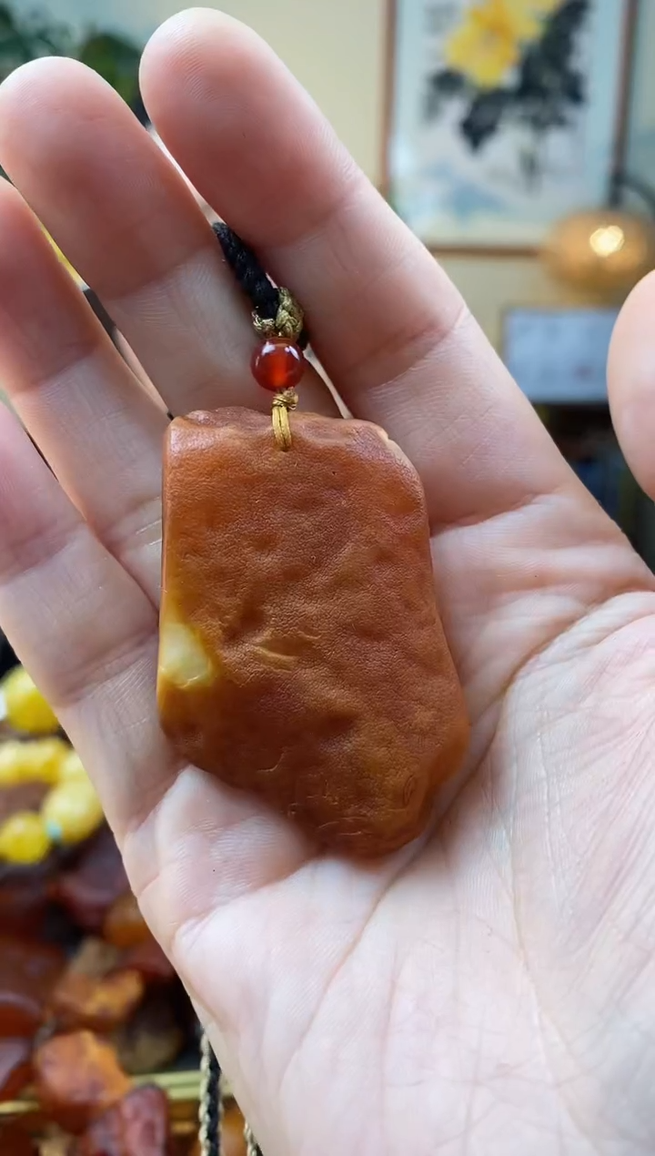 【闪购商品】琥珀颈饰未镶嵌吊坠