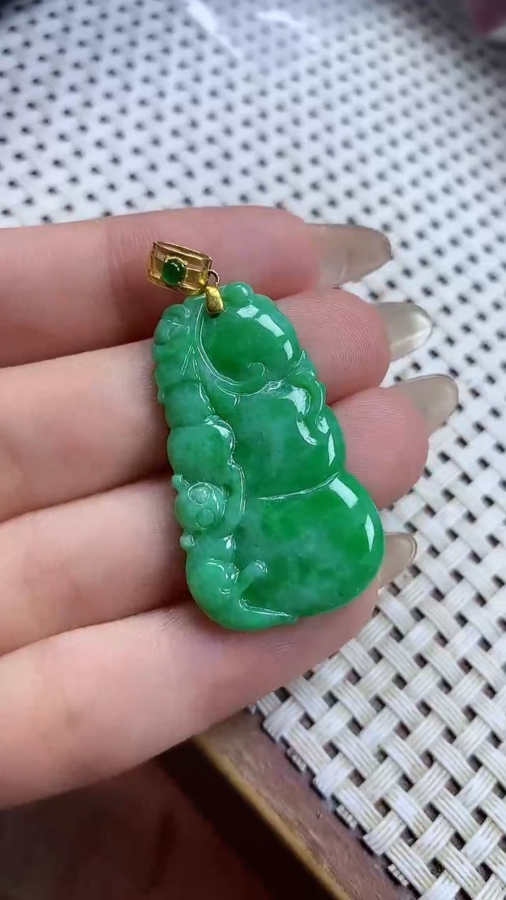 【闪购商品】翡翠颈饰18K金镶嵌颈饰