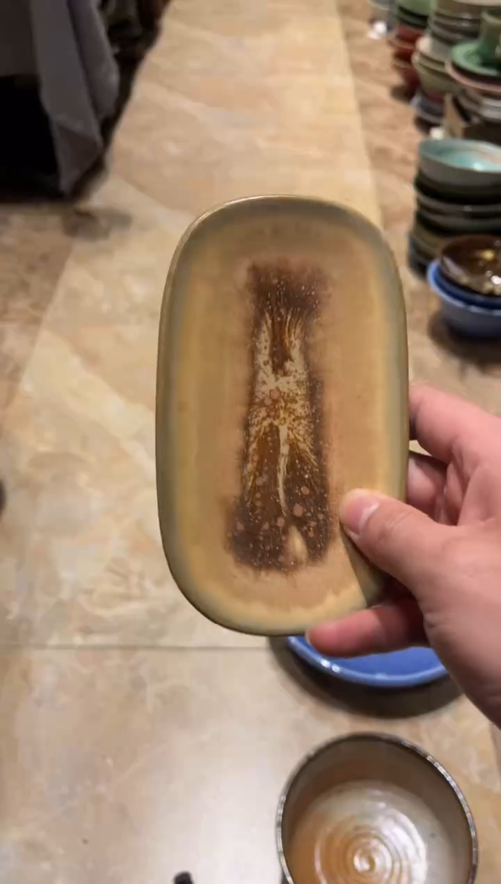 【闪购商品】瓷片376 黄色毛巾碟1个