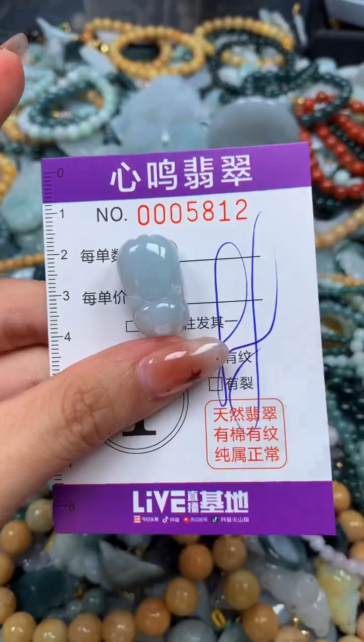 翡翠未镶嵌颈饰闪购005812