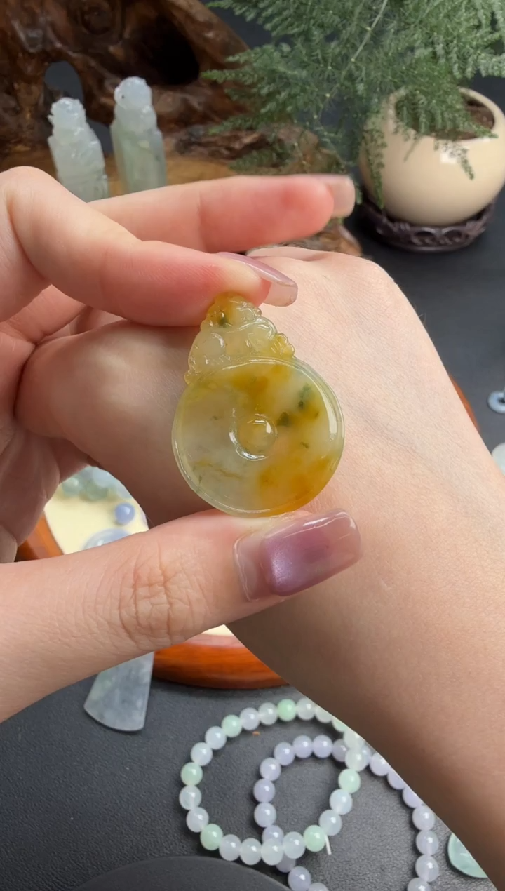 吊坠(不含链)未镶嵌翡翠翡翠饰品-213