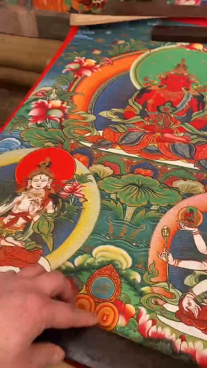 装裱画精美唐卡tk16016