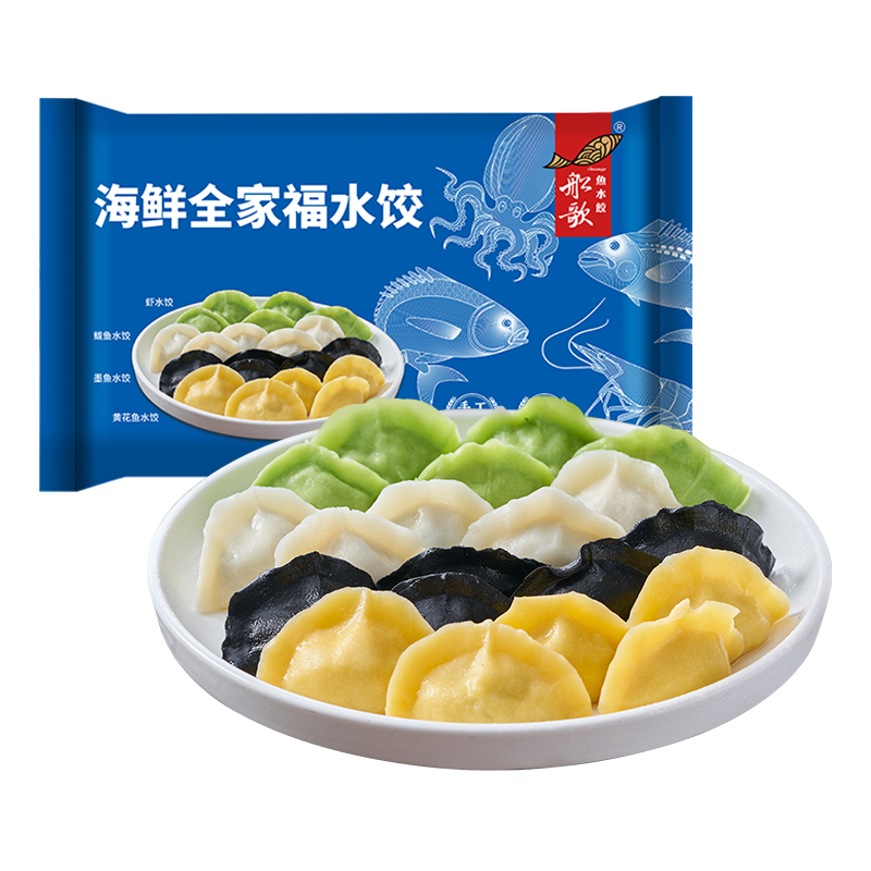船歌海鲜全家福水饺240g（12只）