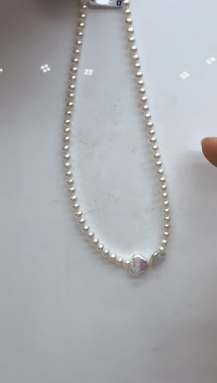 【闪购商品】淡水珍珠颈饰银S925镶嵌清货