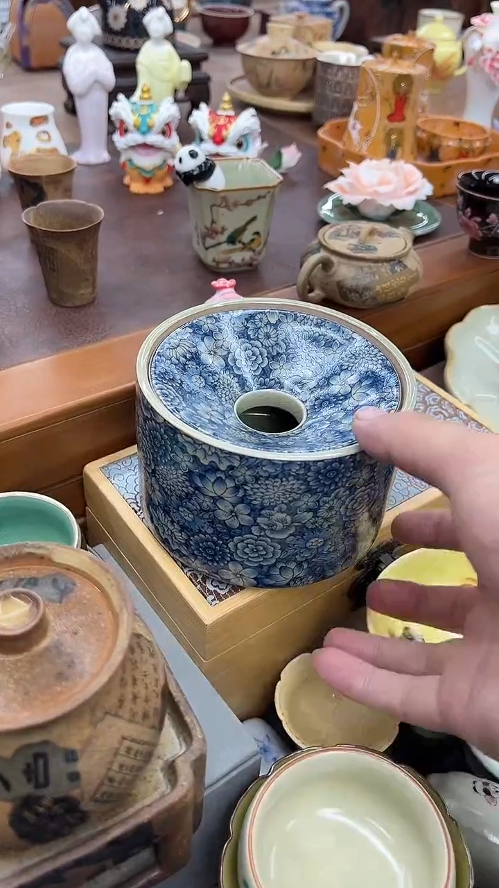 【闪购商品】老陶泥青花建水建水