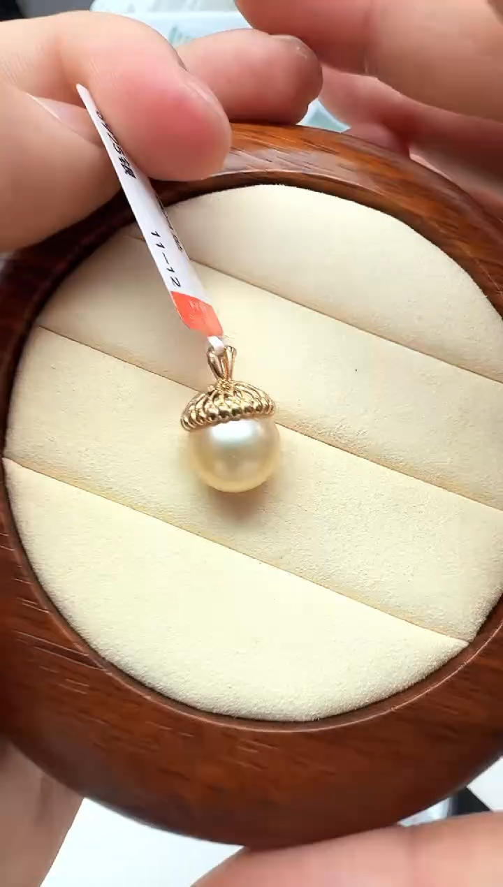 【闪购商品】海水珍珠AQ银S925镶嵌海水珍珠吊坠@@JD263