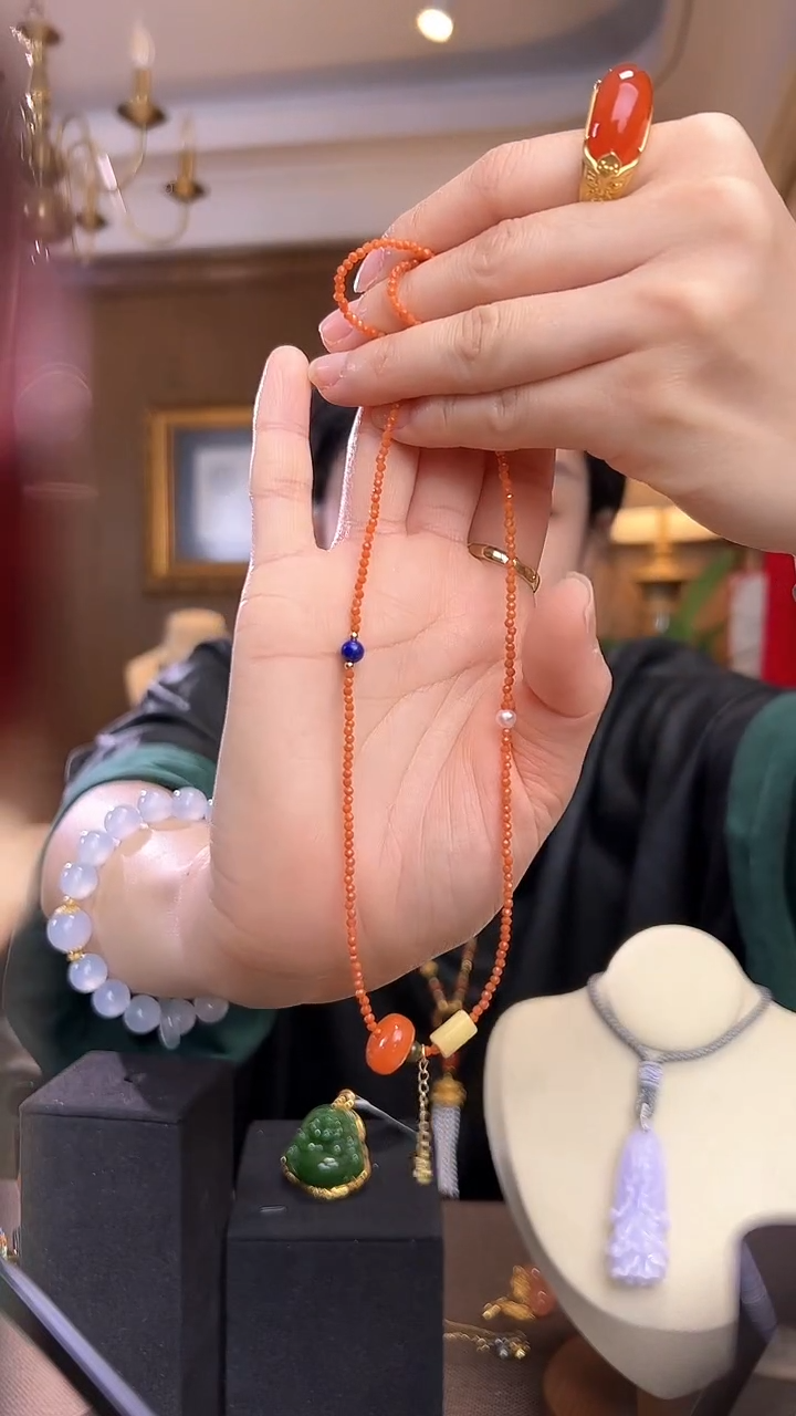 【闪购商品】南红玛瑙项链未镶嵌南红项链