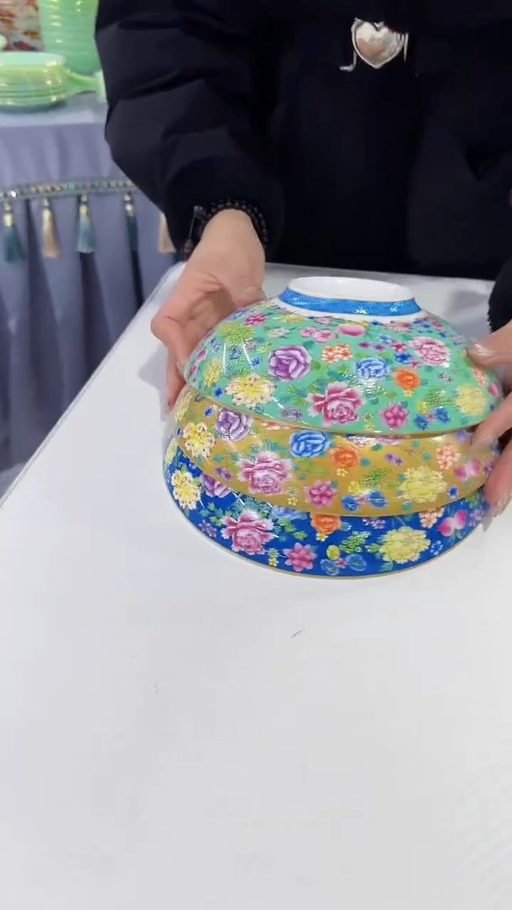 【闪购商品】瓷片8.5英寸窝盘3个景德镇陶瓷【秦坊】