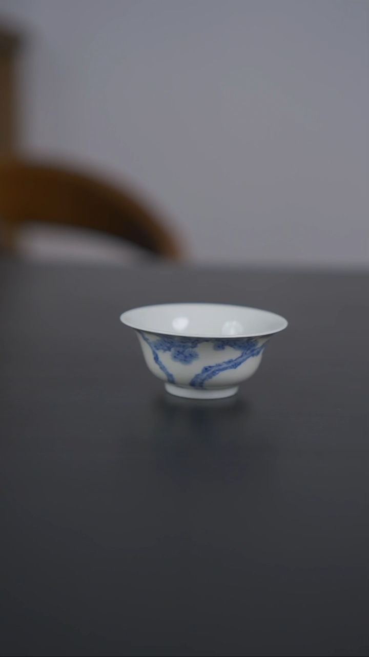 杯子瓷青花松枝若深50ml1