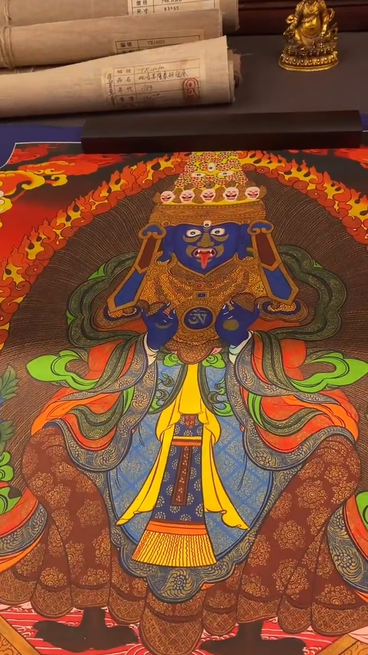 卷轴画王姬藏传唐卡艺术品