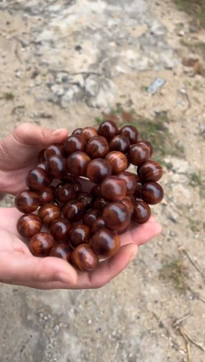 黄花梨/降香黄檀A024紫油梨2.0圆珠手串99多样性发一