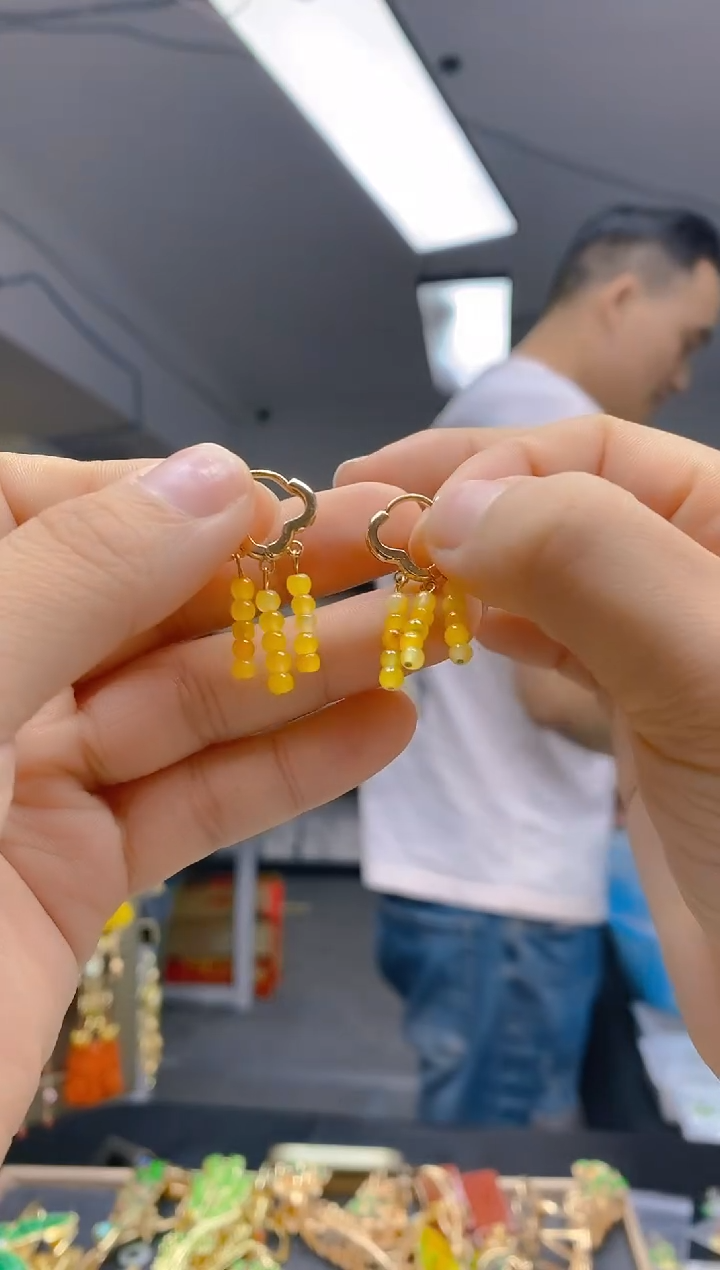 【闪购商品】翡翠耳饰合金0373翡翠耳包