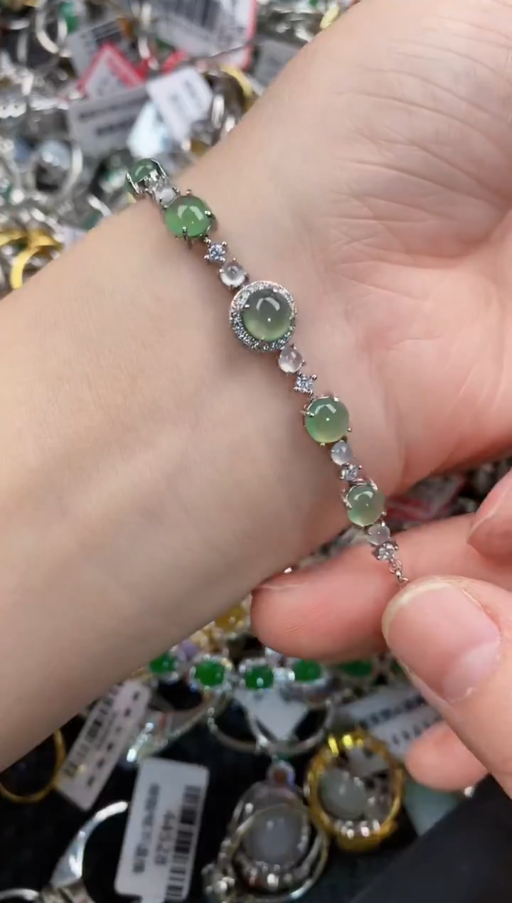 银S925镶嵌戒指翡翠555                   3