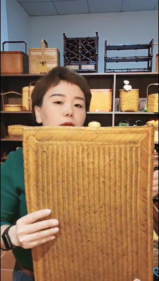 轻奢茶席手工蔑手工编织